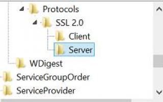 Убедитесь что протоколы ssl и tls включены Что такое SSL